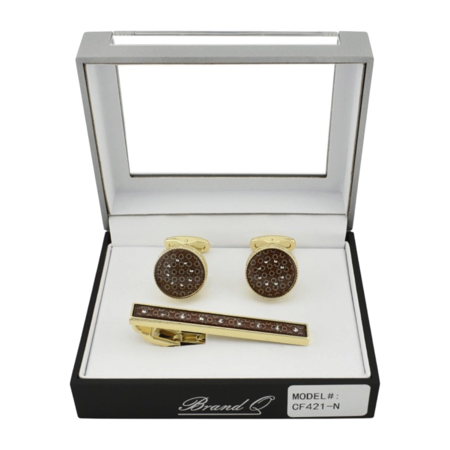 BRAND Q: Cufflinks w/ Tie Bar CF421